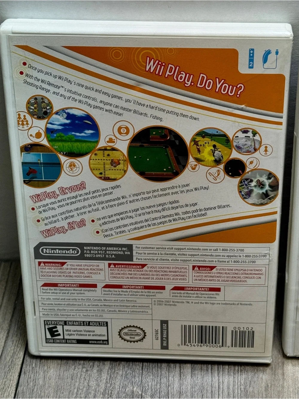 Lot of 2 Wii Nintendo Games Wii PLAY, Lego Indiana Jones The Original Adventure